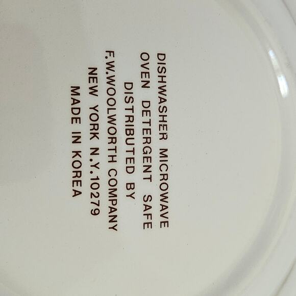 Woolworth Vintage Floral Pink and White Ceramic Bowl - Picture 6 of 6